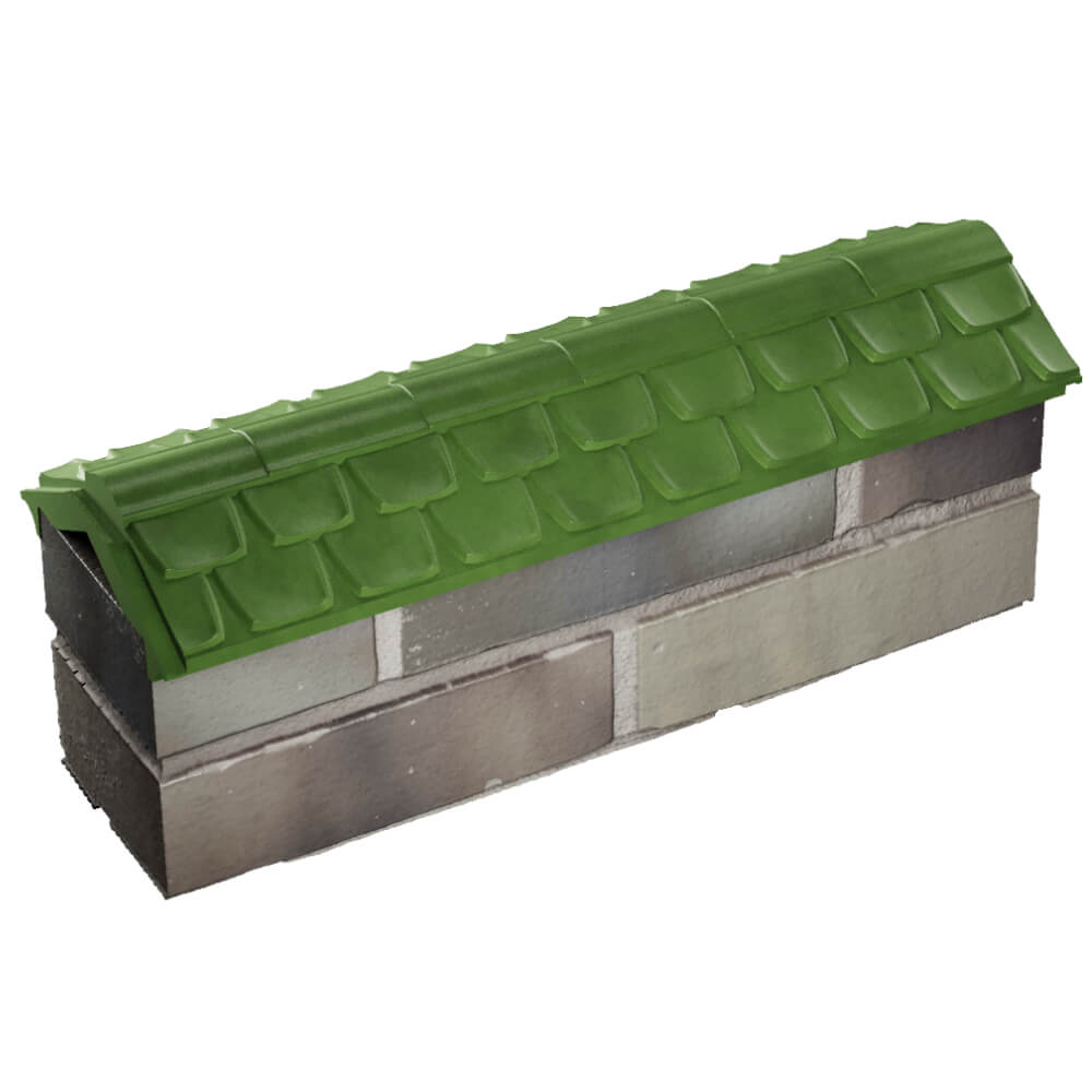 Парапет Zking Эльбрус Зеленый с посадкой на 0.5 кирпича (130мм) в Балашихе фото